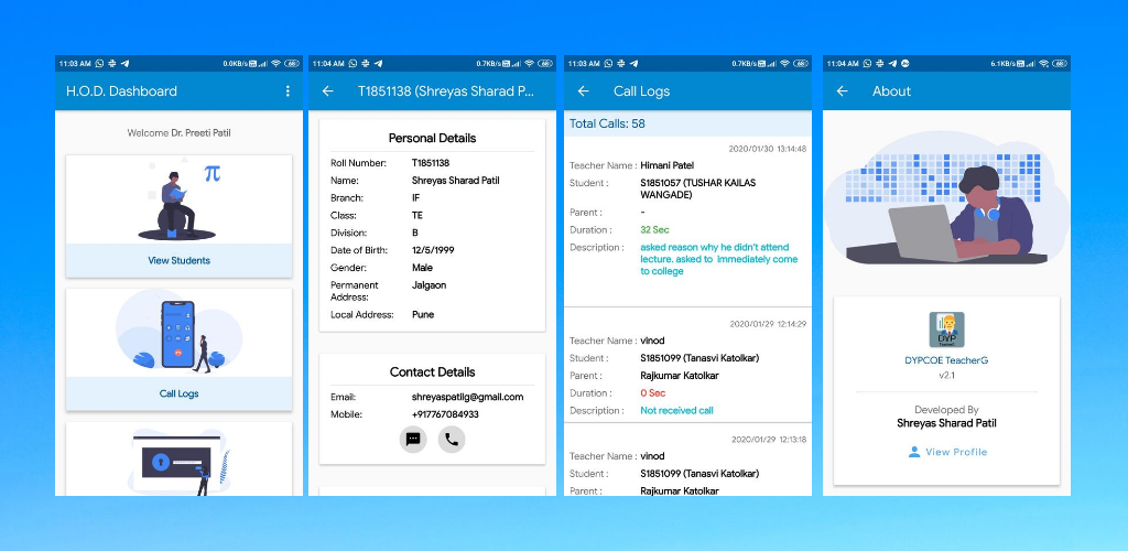 DYPCOE App (For TGs and Students)